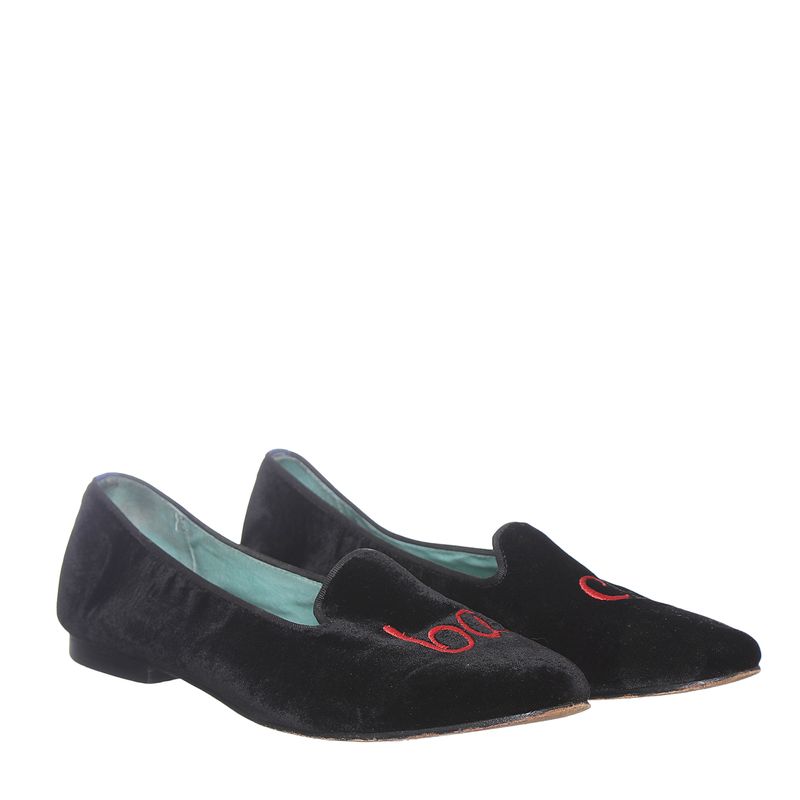 Sapato-Blue-Bird-Veludo-Baci-Preto