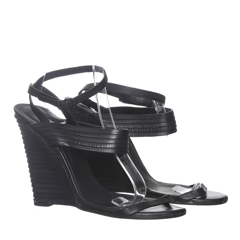 Sandalia-Bottega-Veneta-Couro-Preta