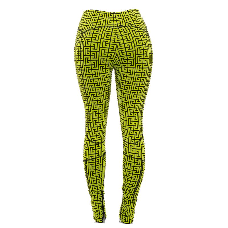 Legging-Balmain-Estampada-Verde-
