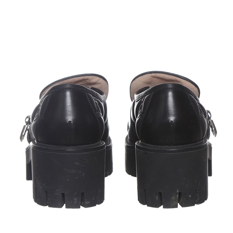 Mocassim-Gucci-GG-Couro-Preto