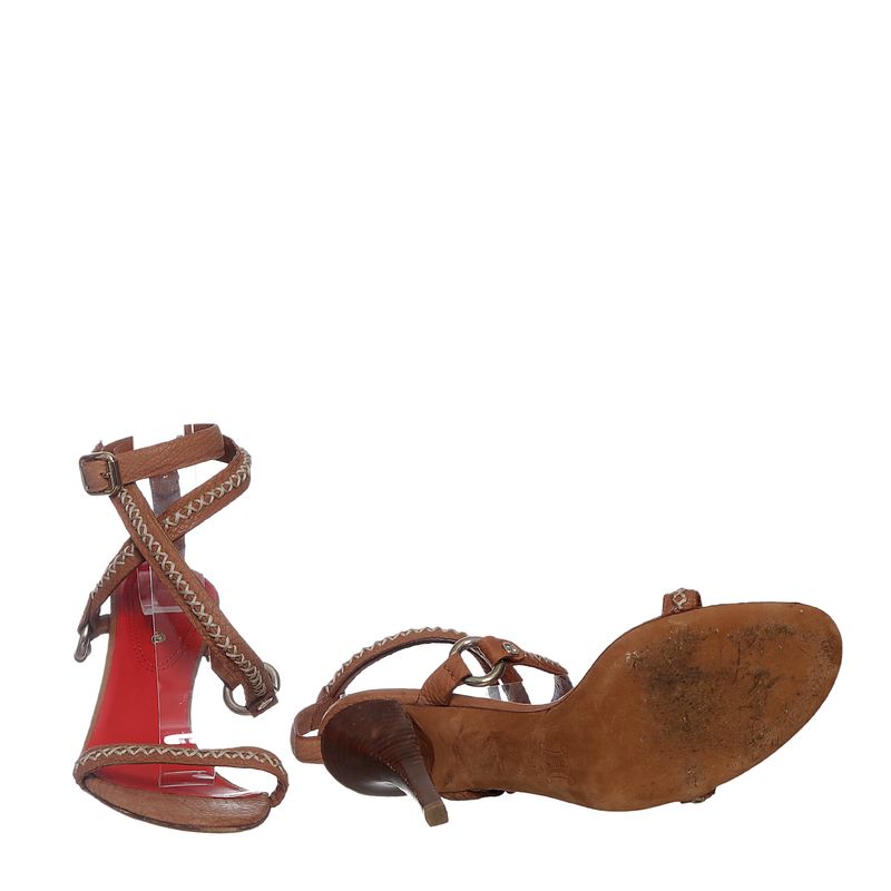 Sandalia-Celine-Couro-Marrom