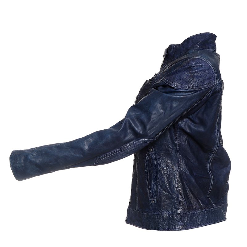Jaqueta-Michael-Kors-Couro-Azul