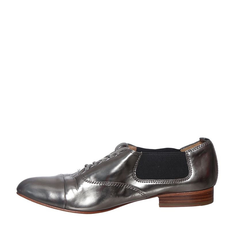 Sapato-Coach-Oxford-Prateado