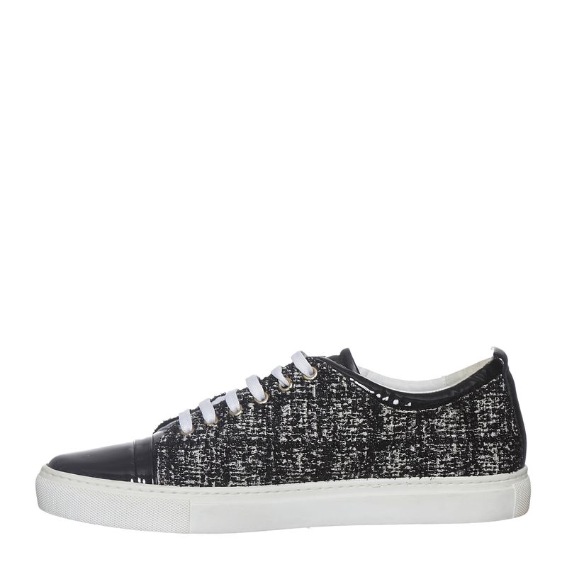 Tenis-Lanvin-Tweed-Preto