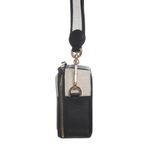 Bolsa-Escudero-Couro-e-Tecido-Preto-e-Creme-