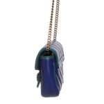 Bolsa-Gucci-Marmont-Mini-Chain-Couro-Azul