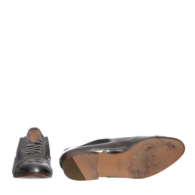 Sapato-Coach-Oxford-Prateado