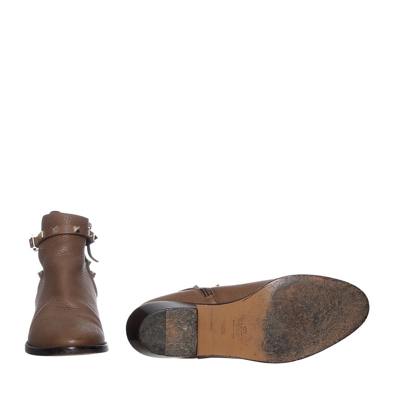Bota-Valentino-Garavani-Couro-Caramelo