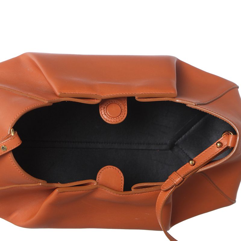 Bolsa-Khaite-Tan-Jeanne-Couro-Marrom-