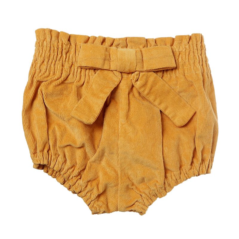 Shorts-Mila-Milou-Infantil-Veludo-Amarelo