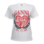 Camiseta-Ganni-Estampada-Branca