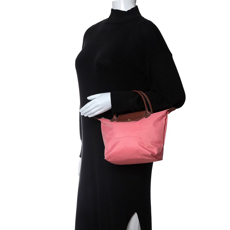 Bolsa-Longchamp-Le-Pliage-Pequena-Rosa