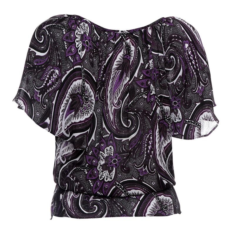 Blusa-Michael-Kors-Estampada-Lilas-