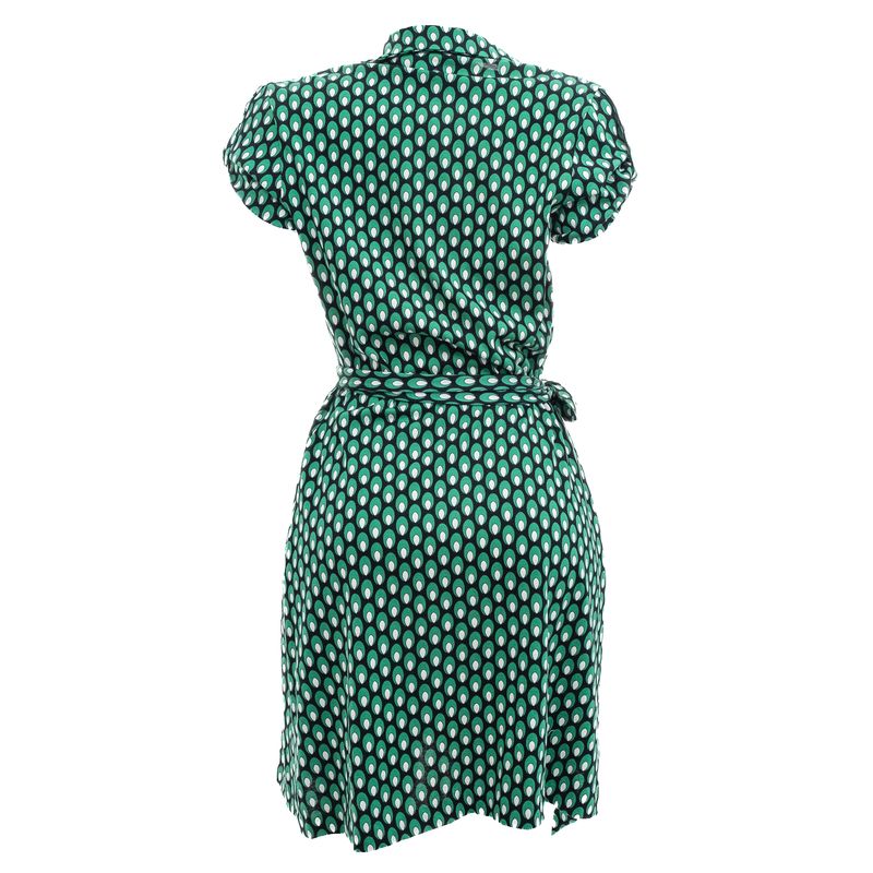 Vestido-Diane-Von-Furstenberg-Transpassado-Estampa-Verde