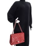 Bolsa-Chanel-Classic-Double-Flap-Jumbo-Vermelha-