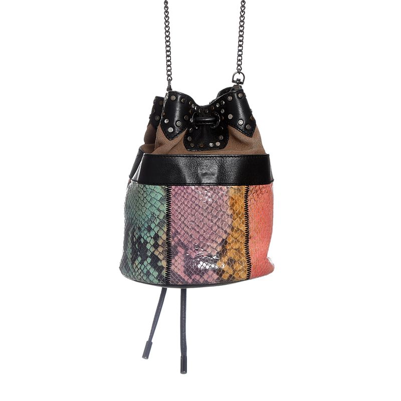Bolsa-Zadig---Voltaire-Bucket-Couro-Colorido