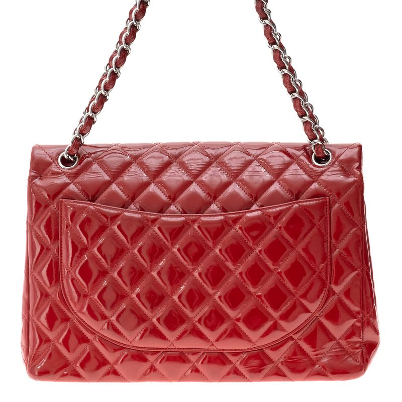 Bolsa-Chanel-Classic-Double-Flap-Jumbo-Vermelha-