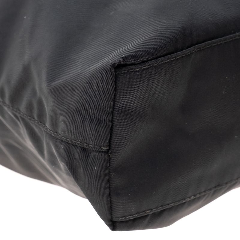 Bolsa-Prata-Tote-Nylon-Preta-