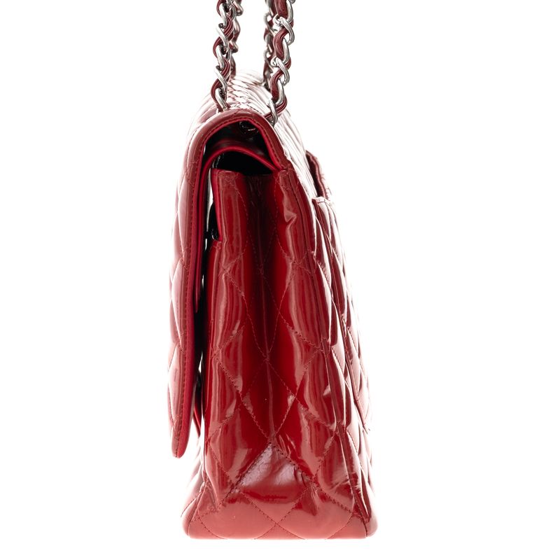 Bolsa-Chanel-Classic-Double-Flap-Jumbo-Vermelha-