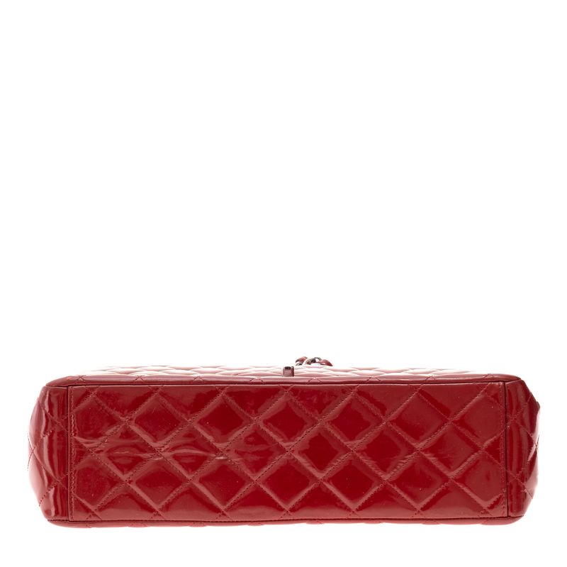 Bolsa-Chanel-Classic-Double-Flap-Jumbo-Vermelha-