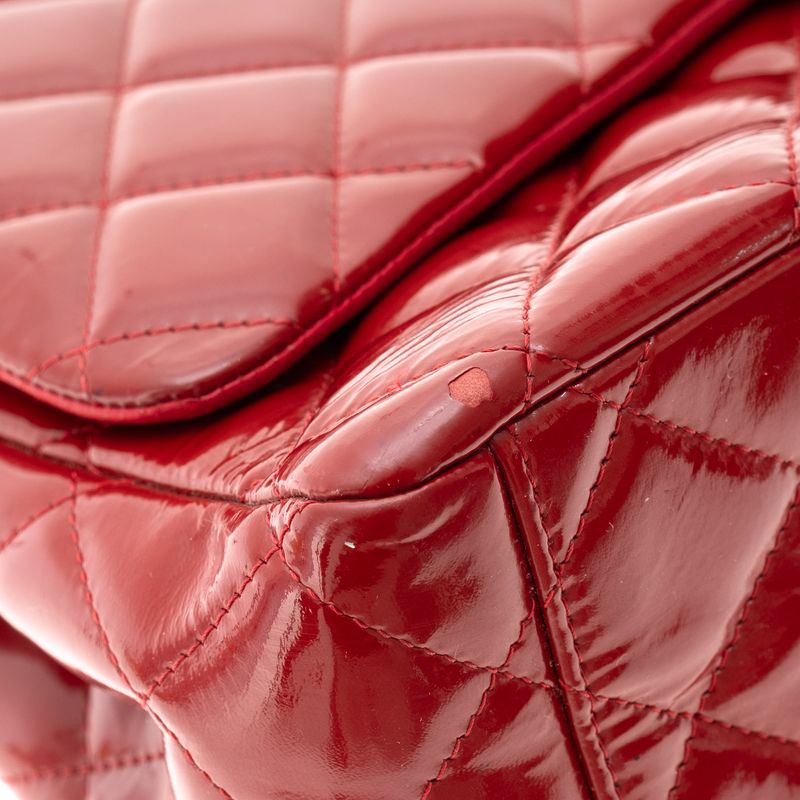 Bolsa-Chanel-Classic-Double-Flap-Jumbo-Vermelha-