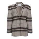 Blazer-Anine-Bing-La-Xadrez-Marrom