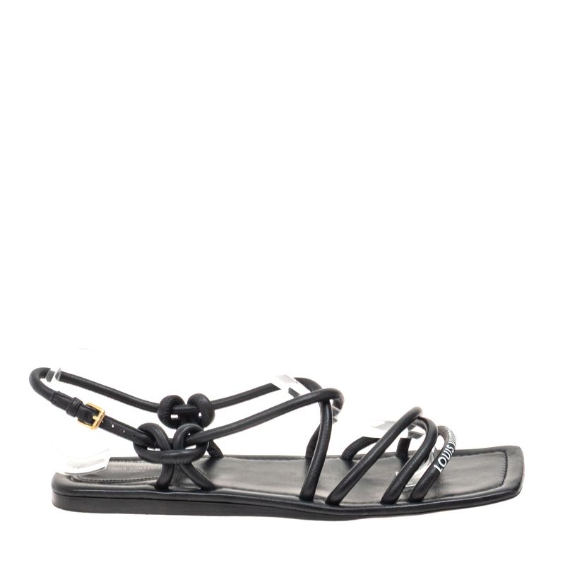 Sandalia-Louis-Vuitton-Rasteira-Preta-