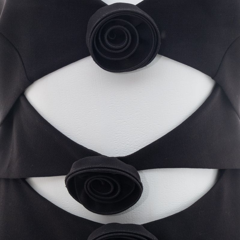 Vestido-Magda-Butrym-Recortes-e-Flores-Preto-