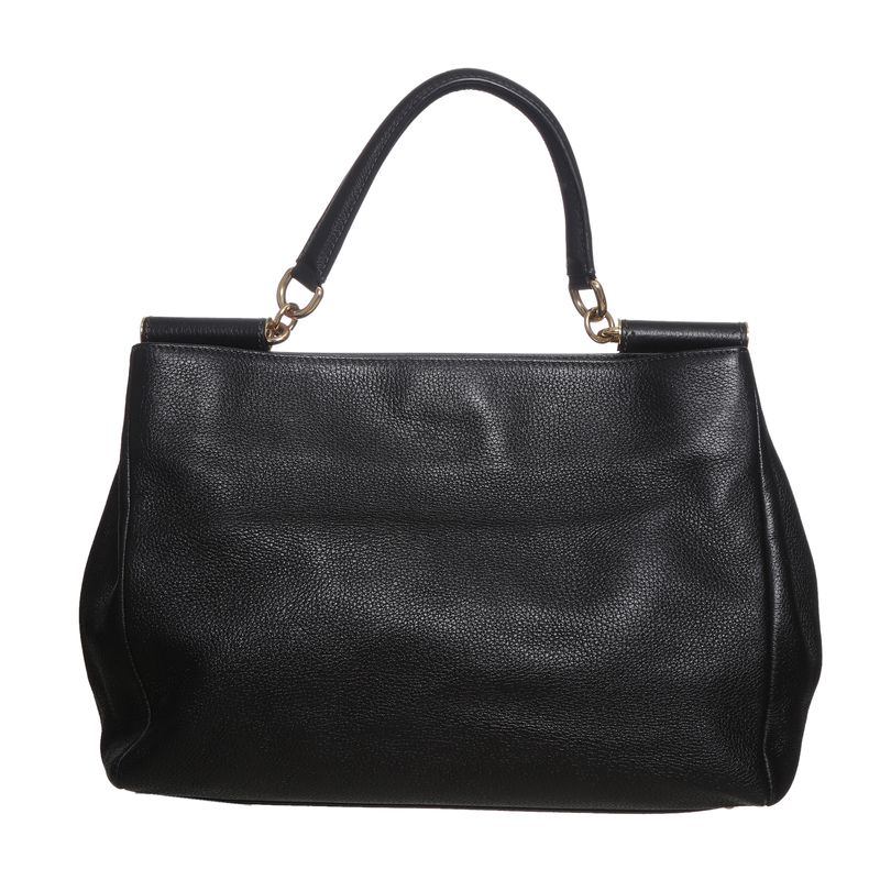 Bolsa-Dolce---Gabbana-Sicily-Tote-Preta