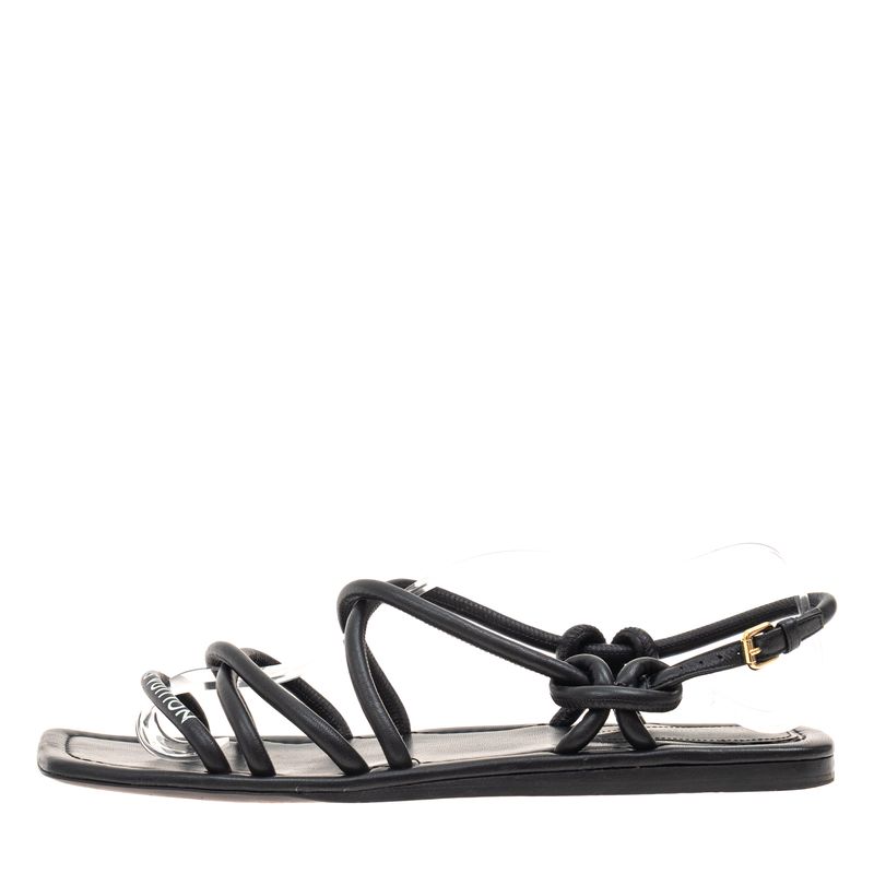 Sandalia-Louis-Vuitton-Rasteira-Preta-