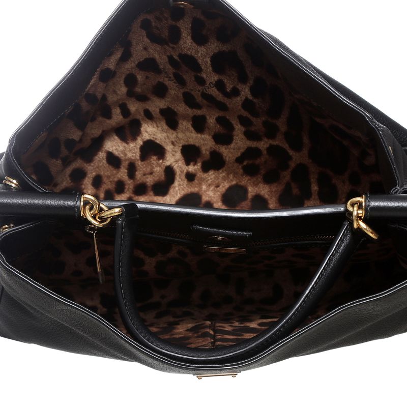 Bolsa-Dolce---Gabbana-Sicily-Tote-Preta