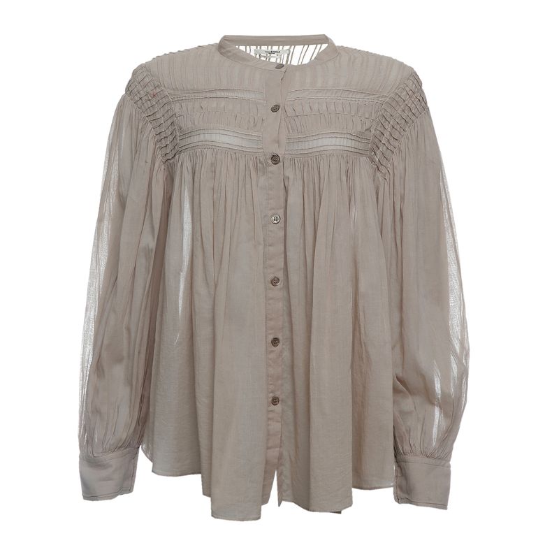 Blusa-Isabel-Marant-Pregas-Bege