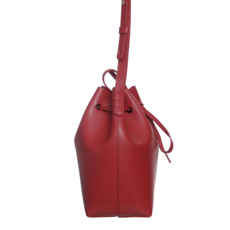 Bolsa-Mansur-Gavriel-Bucket-Pequena-Vermelha