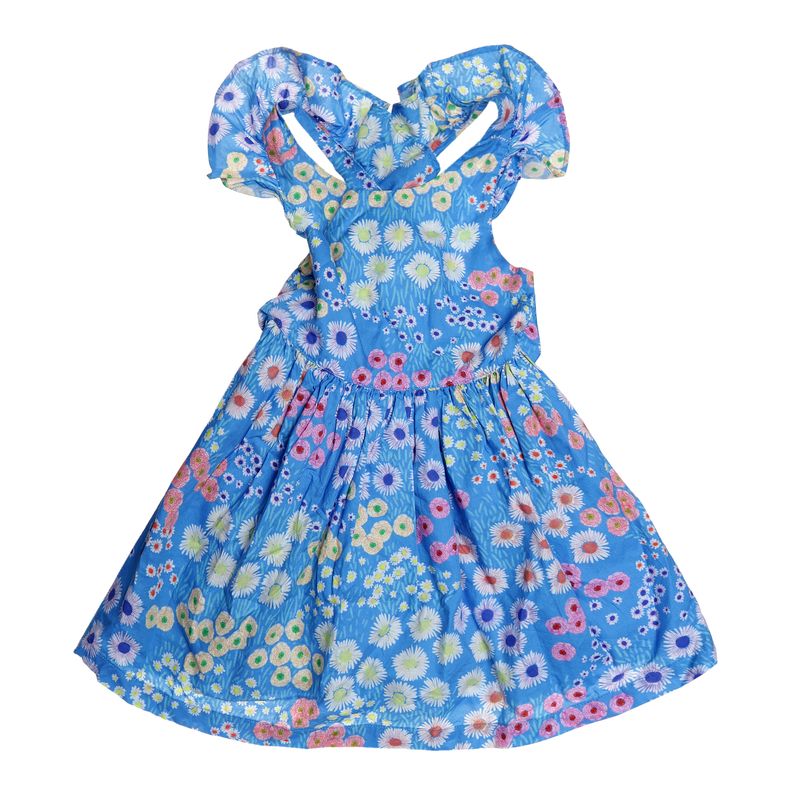 Vestido-Infantil-Estampado-Azul-