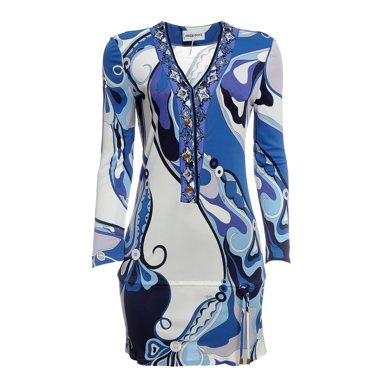 Vestido-Emilio-Pucci-Estampado-Azul-