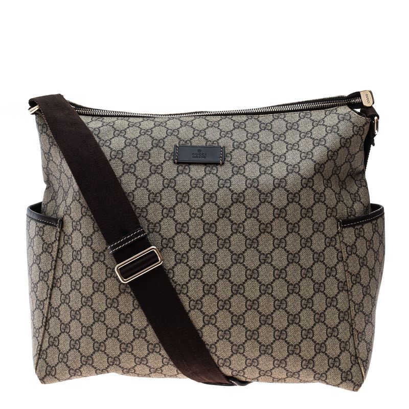 Bolsa-Gucci-Maternidade-Canvas-Marrom-