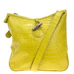Bolsa-Longchamp-Roseau-Textura-Croco-Verde
