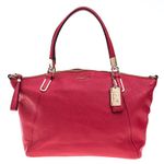 Bolsa-Coach-Couro-Rosa-