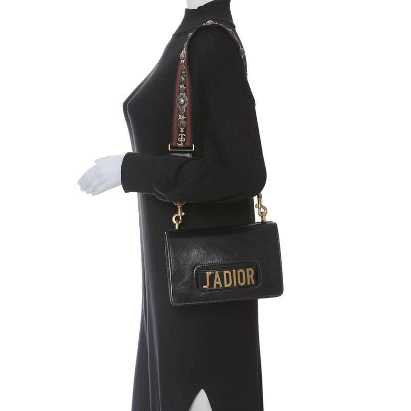 Bolsa-Dior-J-adior-Couro-Preta