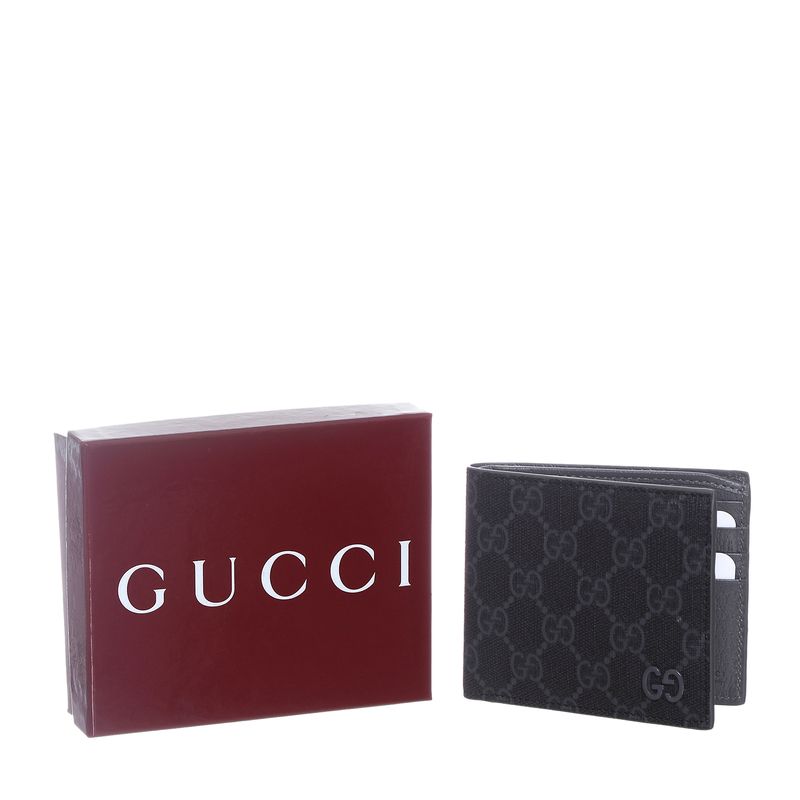 Carteira-Gucci-Guccissima-Couro-Cinza