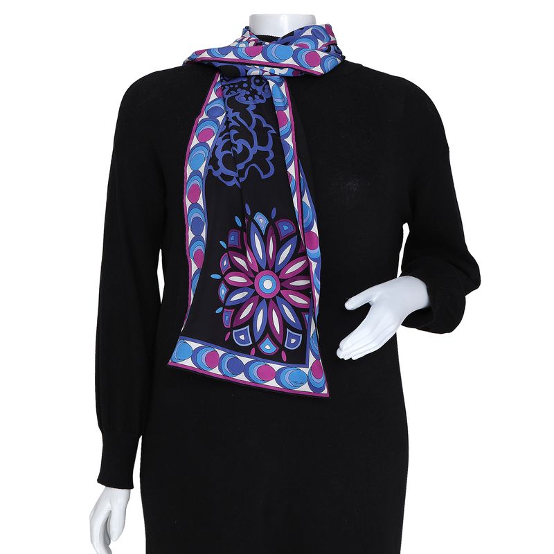 Lenco-Pucci-Seda-Estampado-Azul-