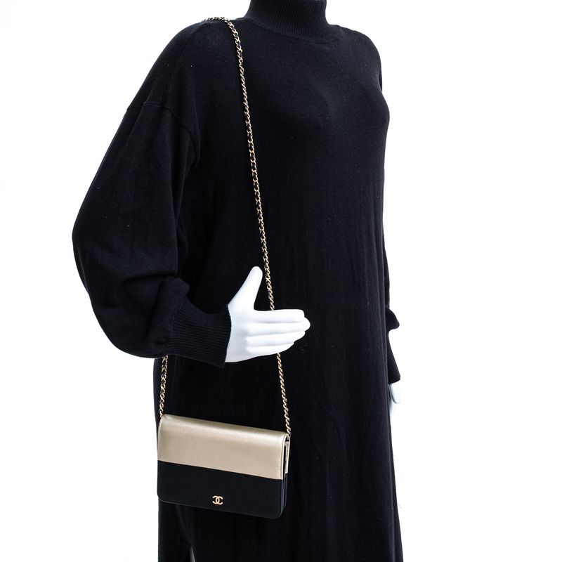 Bolsa-Chanel-WOC-Couro-Bicolor-