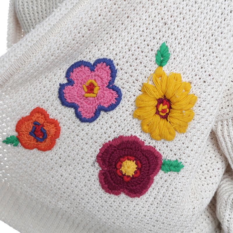 Conjunto-Mixed-Trico-Bordado-Flores-Bege-