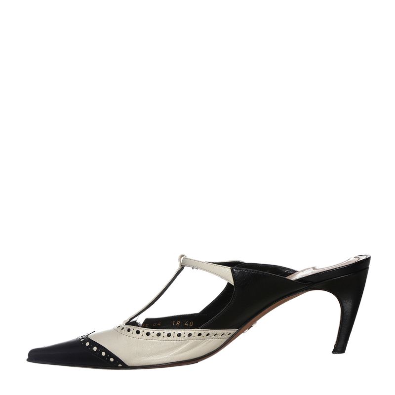 Sapato-Christian-Dior-Couro-Preto-e-Branco-
