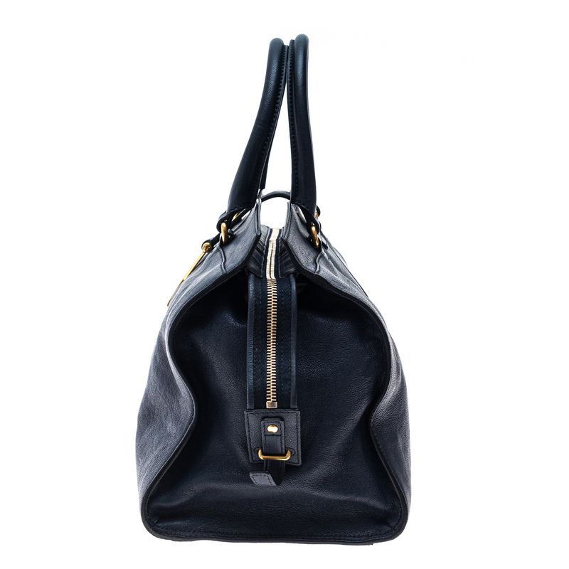 Bolsa-Saint-Laurent-Cabas-Couro-Marinho-