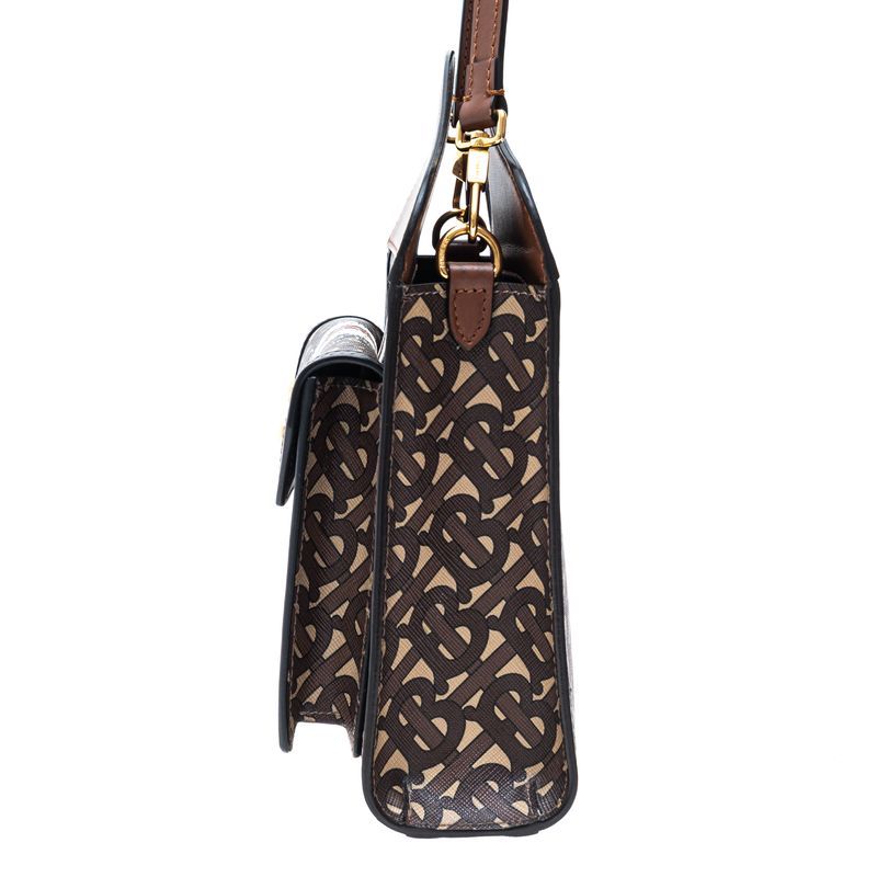 Bolsa-Burberry-Tote-Pocket-Estampada-