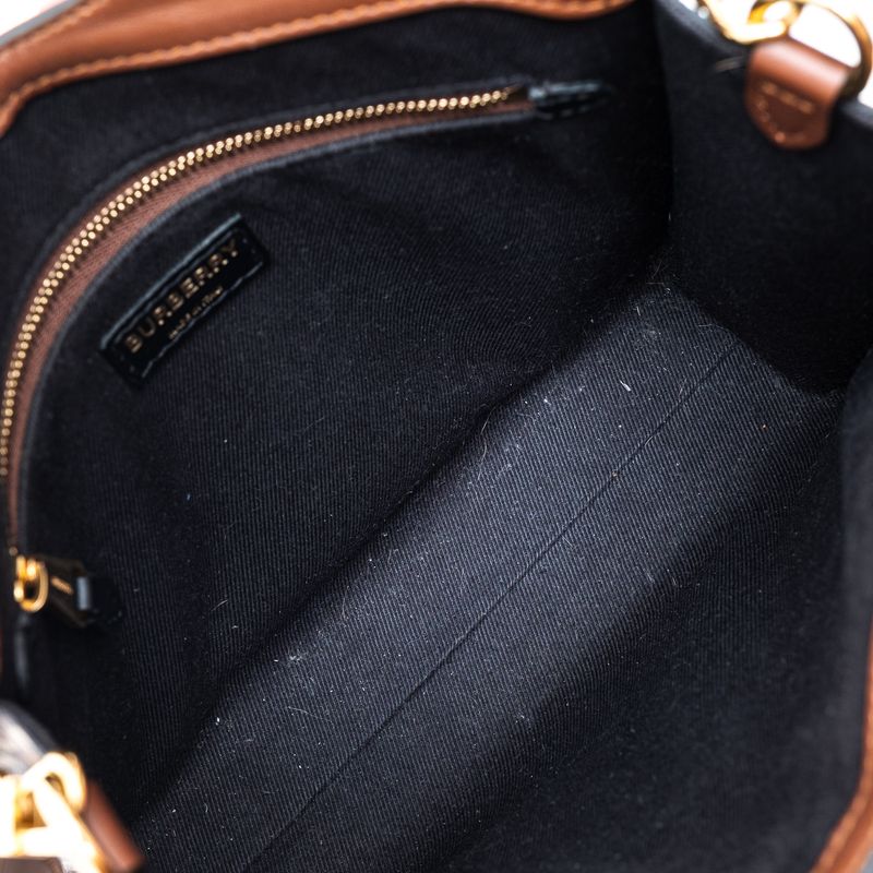 Bolsa-Burberry-Tote-Pocket-Estampada-