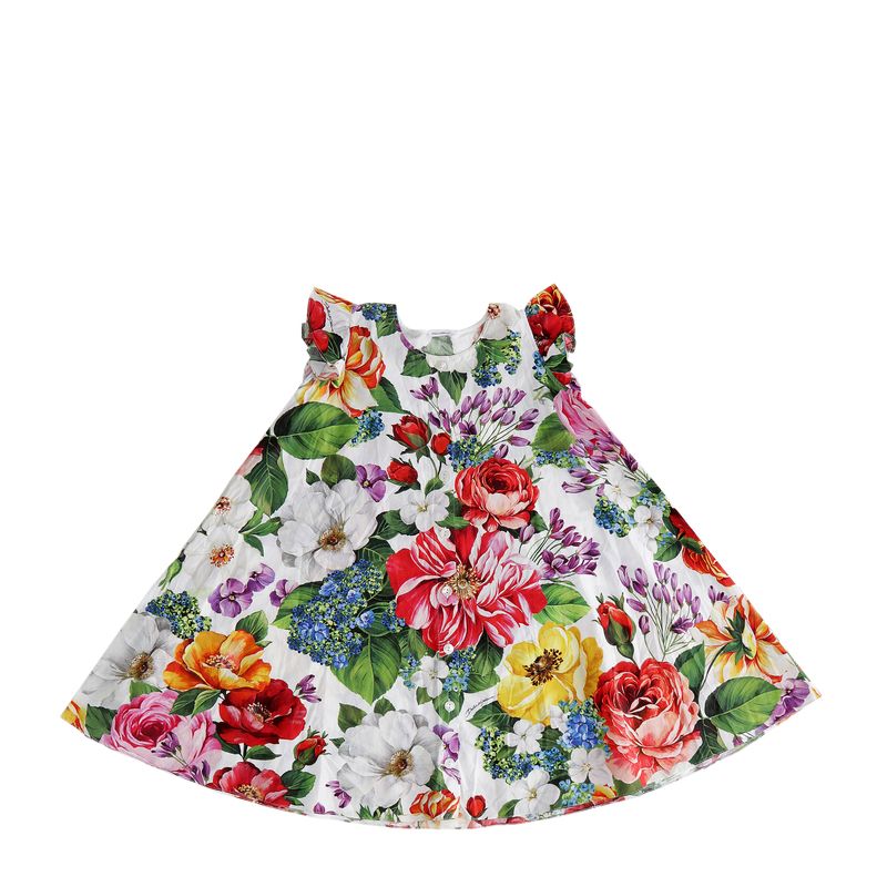 Vestido-Dolce---Gabbana-Infantil-Estampado-Branco