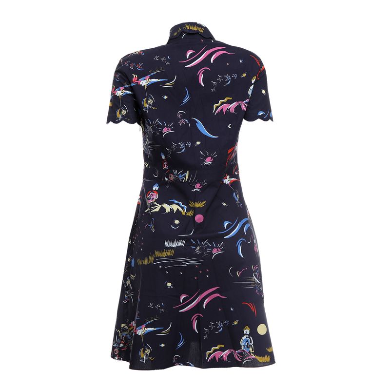 Vestido-Tory-Burch-Estampado-Azul