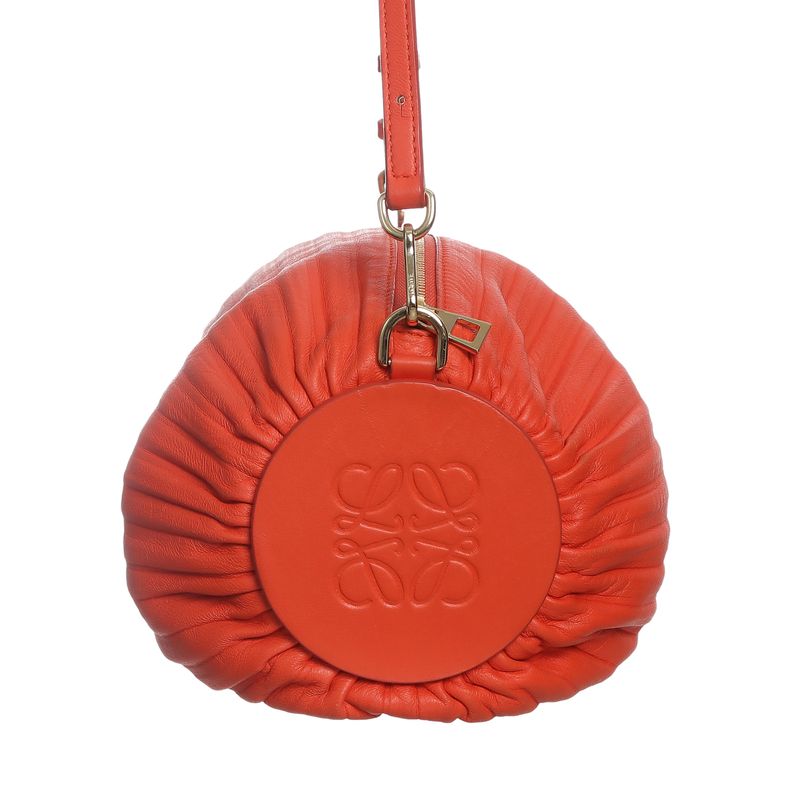 Bolsa-Loewe-Bracelet-Pouch-Couro-Laranja